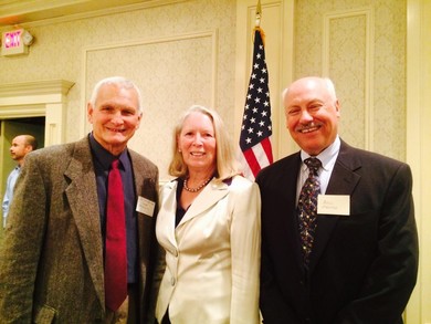 Chuck Archdeacon, Patricia Moore and Bill Martin